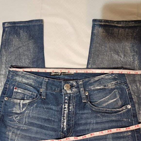 Seven7 High-Rise Skinny Jeans SN16661 – Silver Metallic Foil - Picture 4 of 9